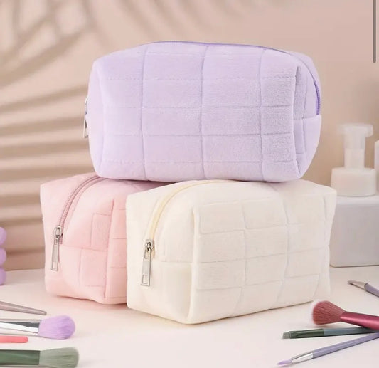 Large Capacity Soft Plush Makeup Bag