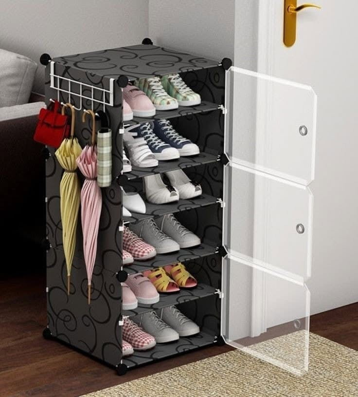 Modern Metal Shoe Cabinets Rack for Living Room
