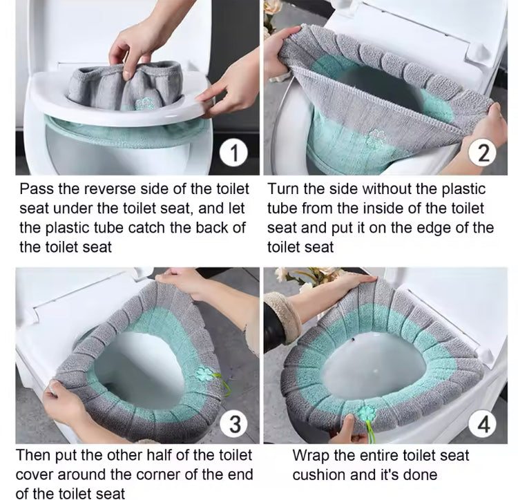 Soft Washable Bathroom Seat Comfortable Cushion Cover