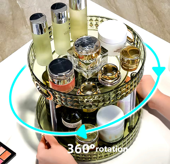 Double Layer Acrylic Makeup Cosmetic Organizer
