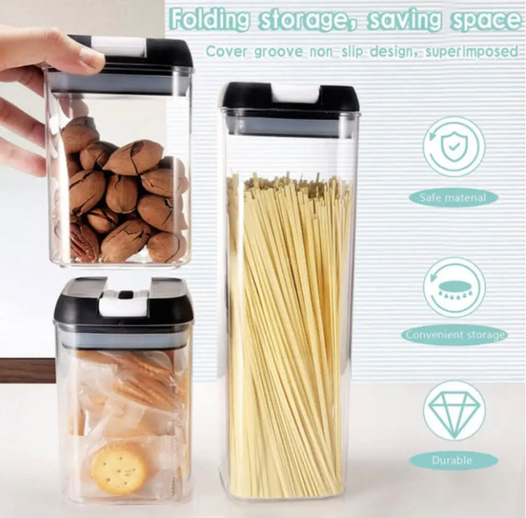 5 Pcs Kitchen Airtight Food Storage Containers