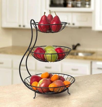 Modern Multilayer Fruit Basket Counter top Rack Organizer