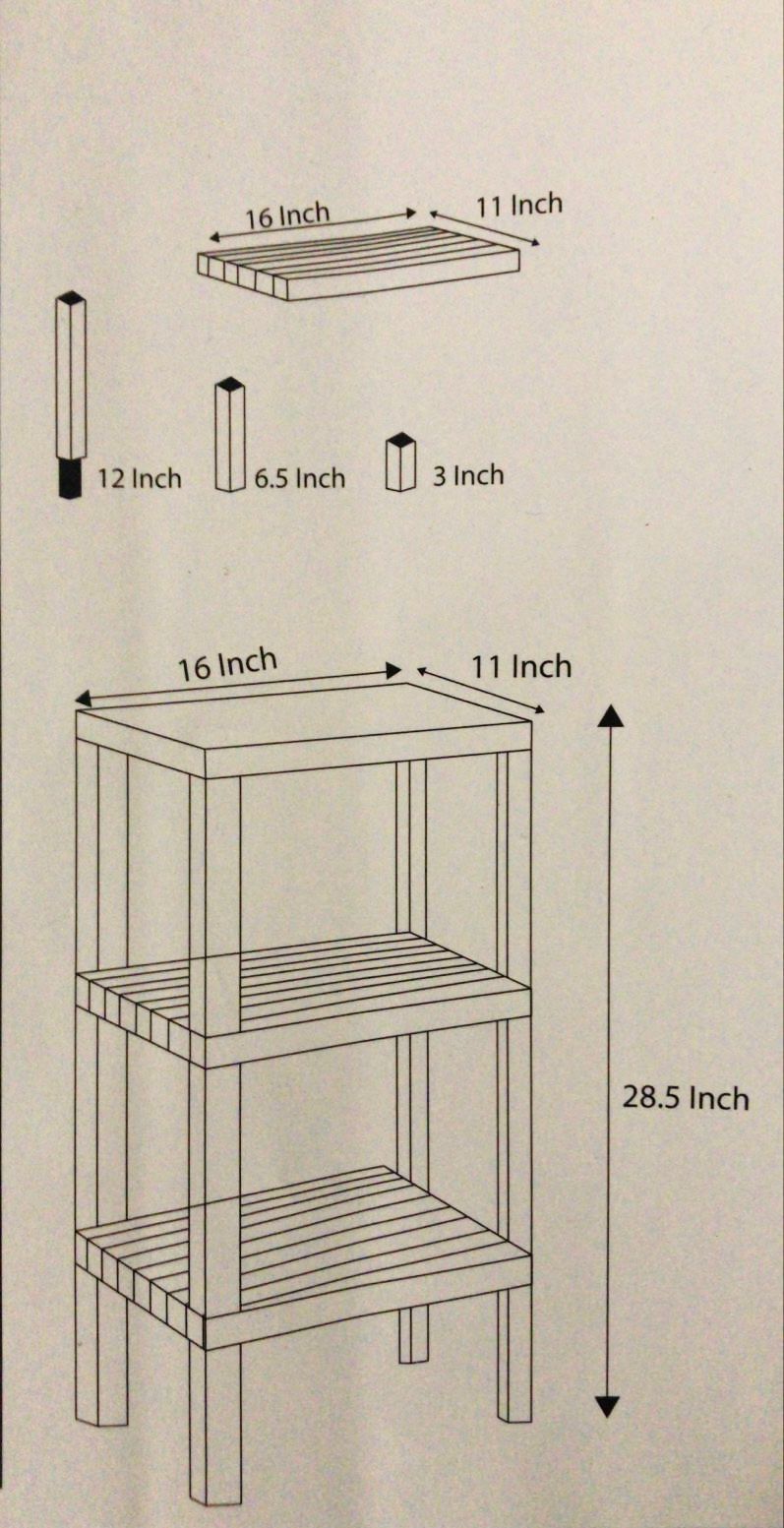 3 Layer Multipurpose Floor Storage Rack