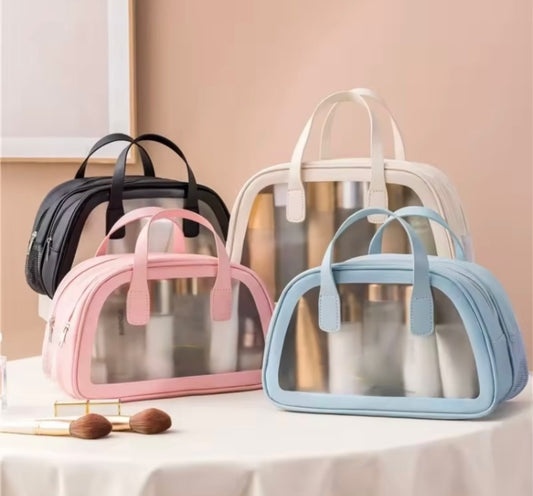 Large Capacity 2 in 1 Dry & Wet Double Layer Makeup Bag