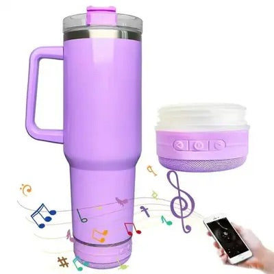 2 in 1 Stainless Steel Tumbler & Bluetooth Speaker