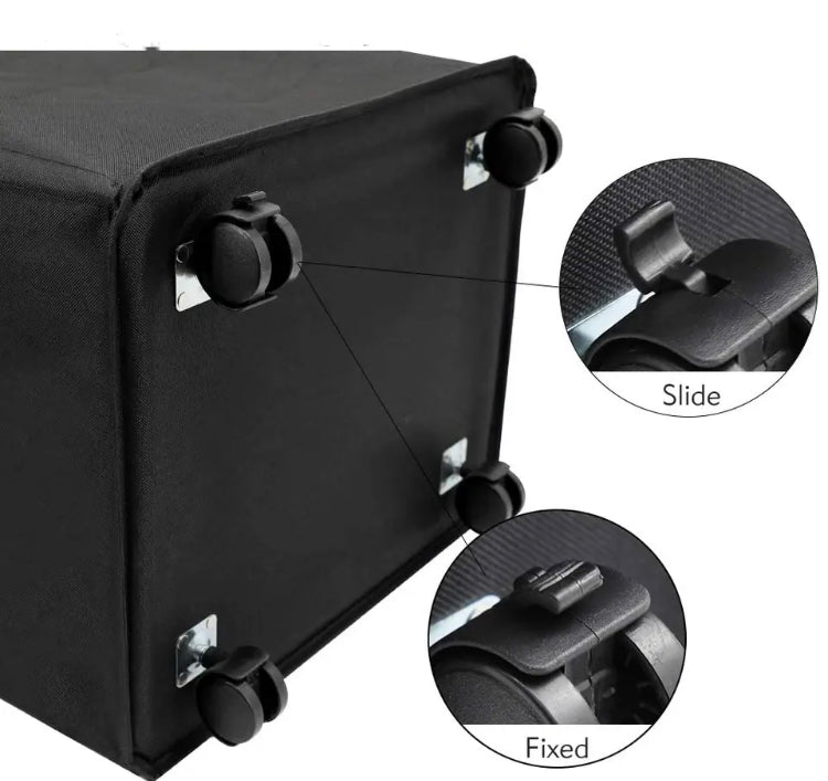 23 Inches Foldable Rolling Laundry Basket with Wheels