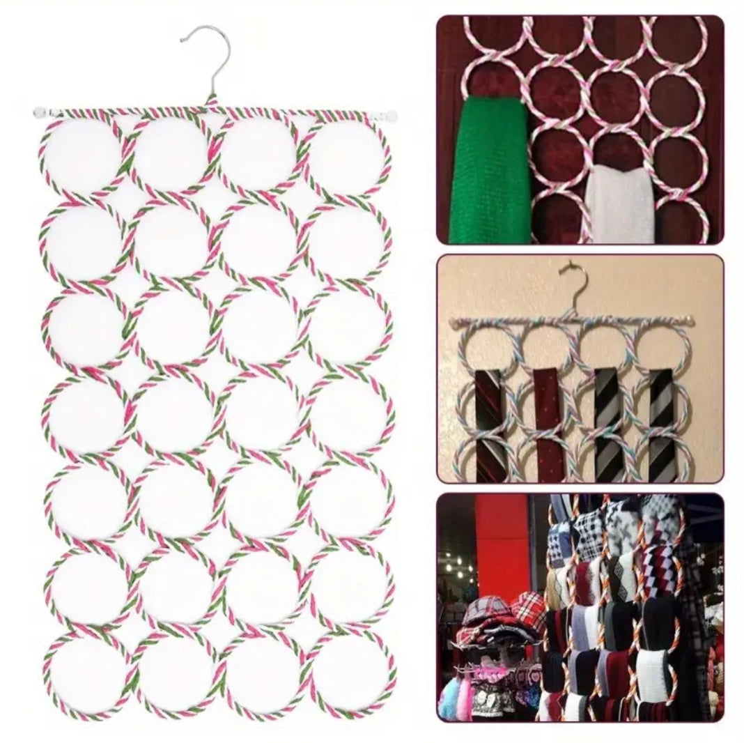 28 Holes Scarf & Stoles Hanging Organizer