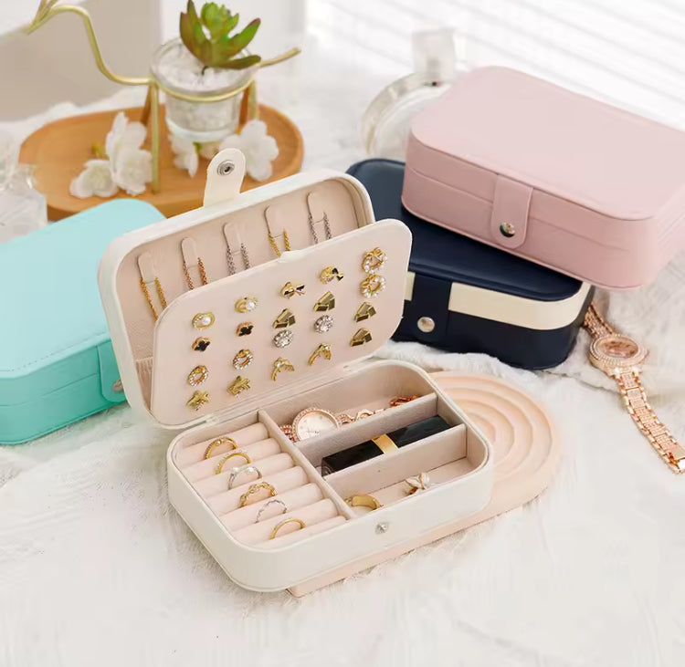 Velvet Double Layer Jewellery Box