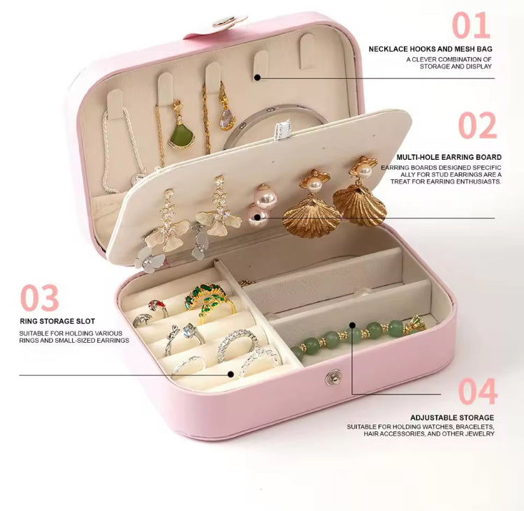 Velvet Double Layer Jewellery Box