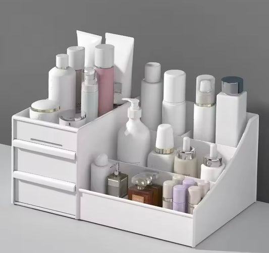 Large Capacity Multipurpose Cosmetics Organizer with Drawers