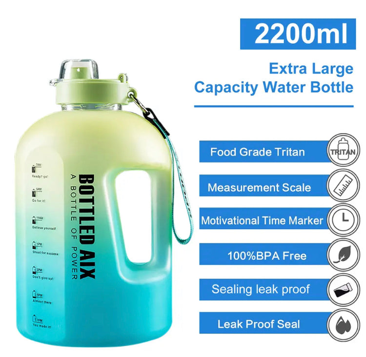 2.2L Large Capacity Water Bottle