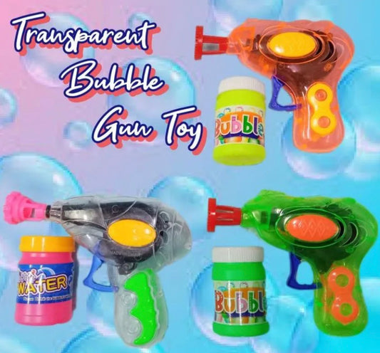Bubble Gun Toy with Liquid for Kids