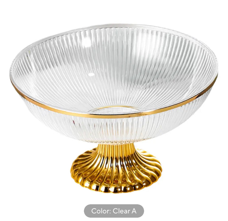 Luxury Acrylic Multipurpose Fruits Snack Display Stand Bowl