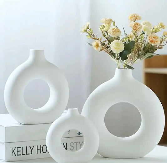 3 Pcs Flower Display Decorative Vases Set