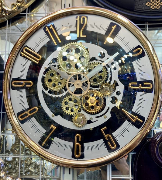 13 Inches Antique Vintage Wall Clock with Silent Gear Moving
