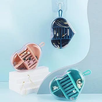 Heart Shape Portable Jewellery Organizer