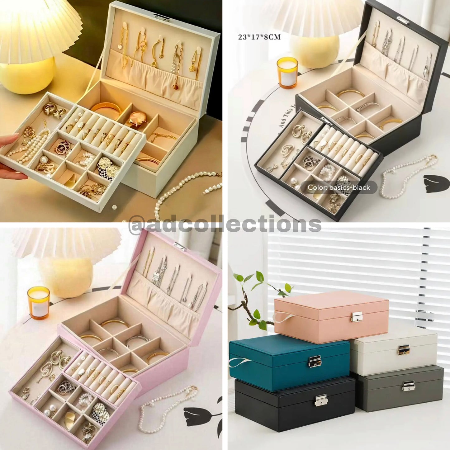 Premium Leather Jewellery Box Organizers
