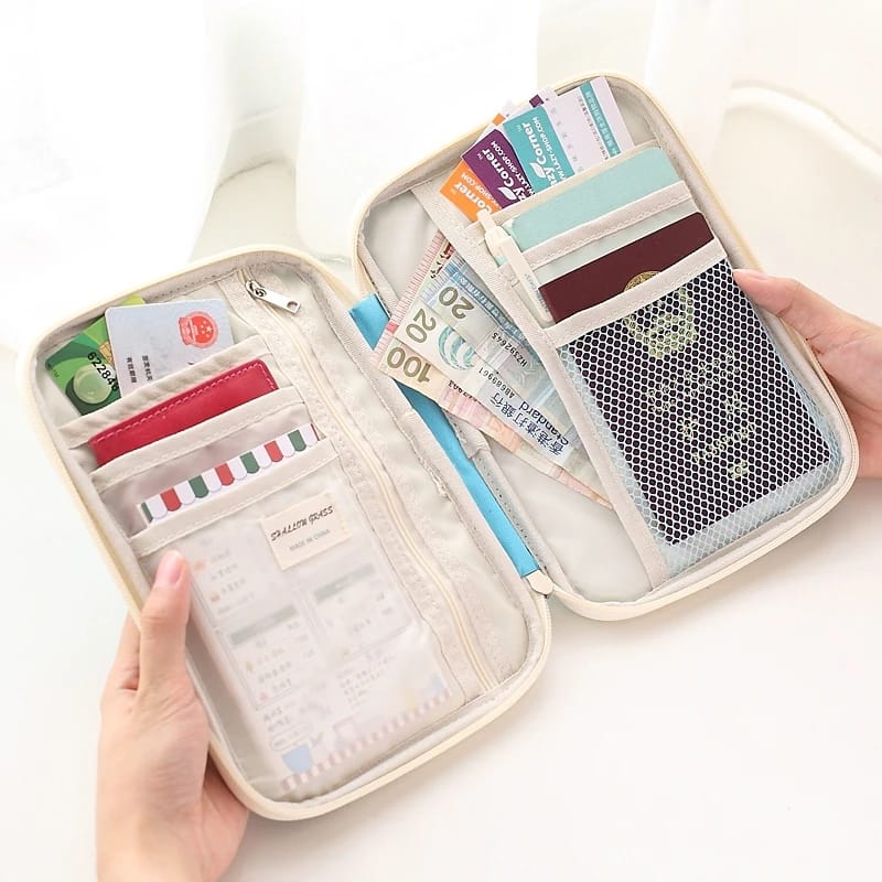 Multifunctional Passport Storage Travel Documents Wallet