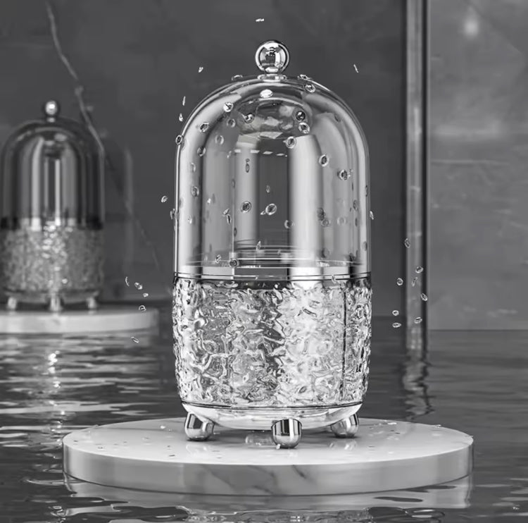 Luxury Dustproof Rotating Brushes Holder with Lid