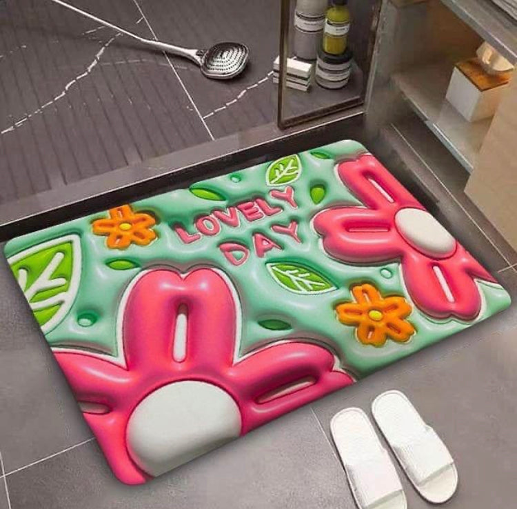3D Super Absorbent Anti-Slip Home Bathroom Matt