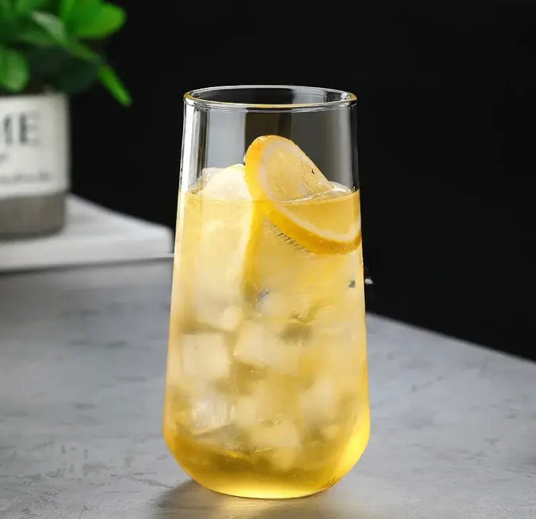 500ml Aesthetic Coffee Glass with Lid & Straw