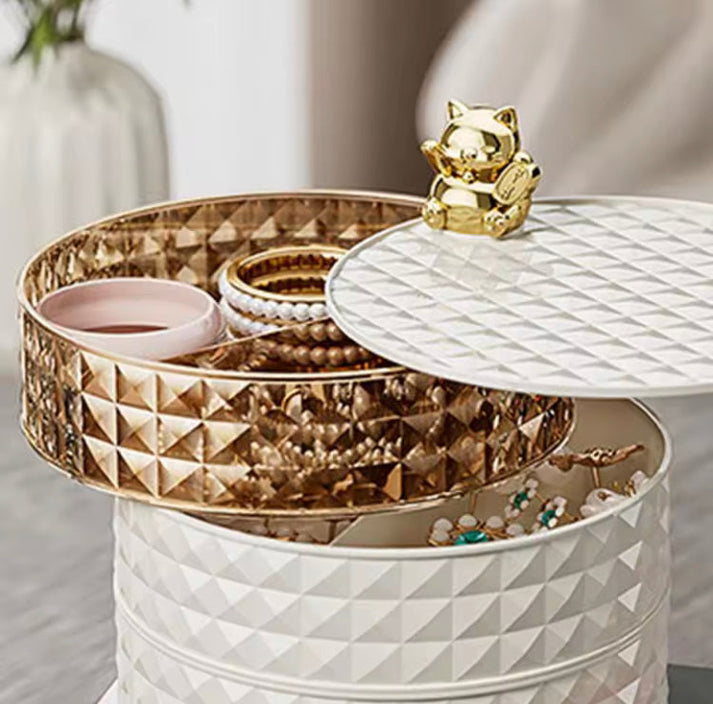 Luxury 4 Layers Rotating Jewellery Organizer