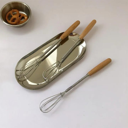 1 Pc Wooden Handle Mini Blender