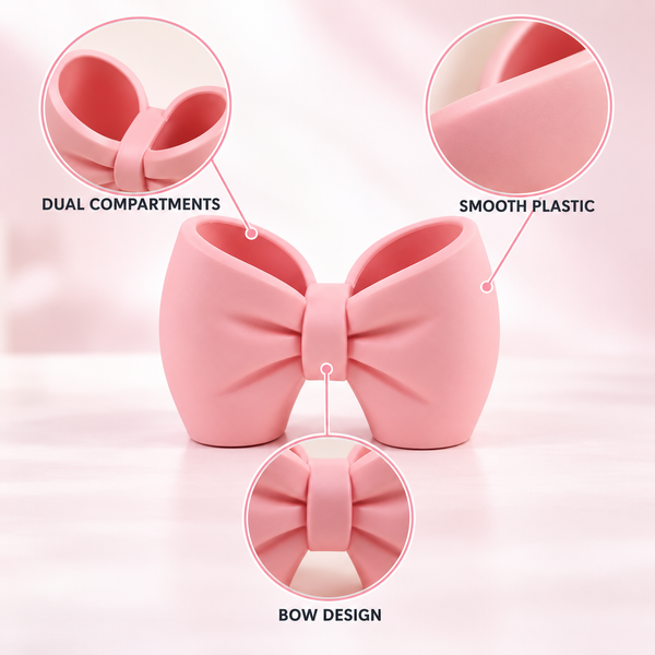 Cute Bow Shaped Brushes Multipurpose Holder