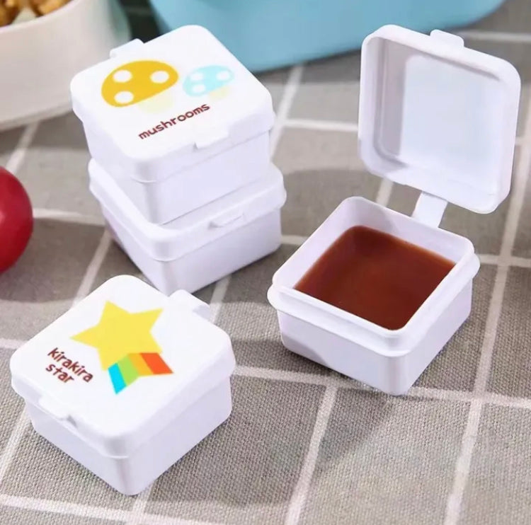 4 Pcs Portable Mini Ketchup & Seasoning Containers