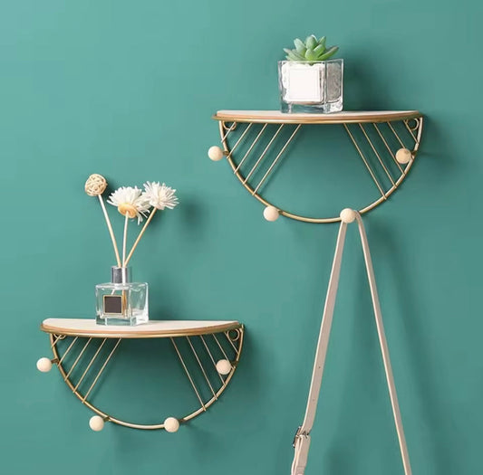 Wall Mounted Multipurpose Storage Holder with Hooks