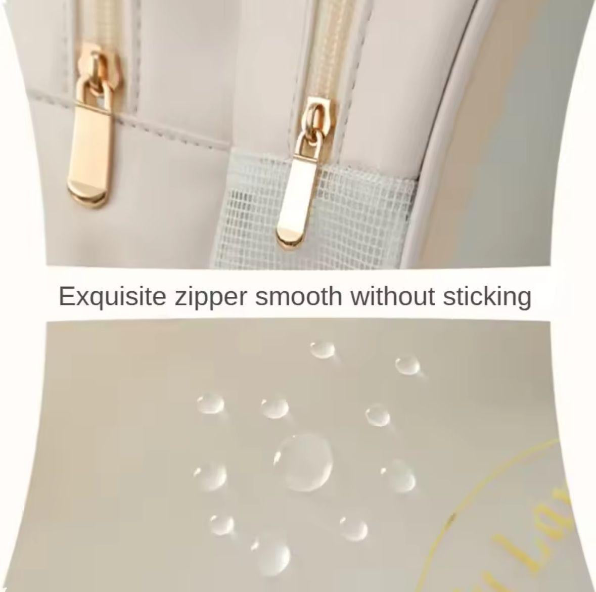 Large Capacity 2 in 1 Dry & Wet Double Layer Makeup Bag