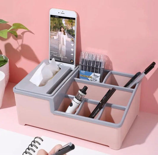 Multifunctional 2 in 1 Tissue + Storage Box