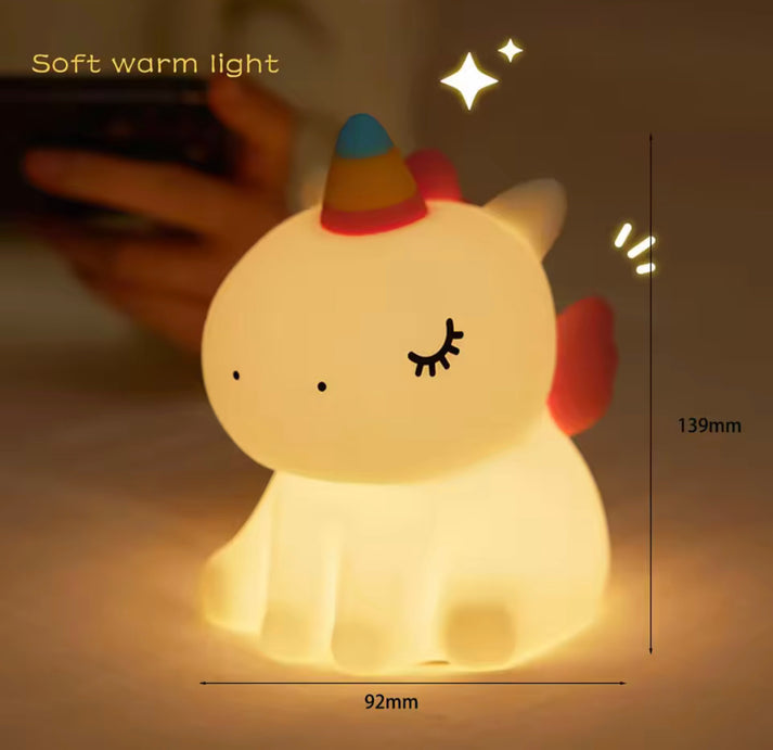 Unicorn Silicone Night Lamp for Kids