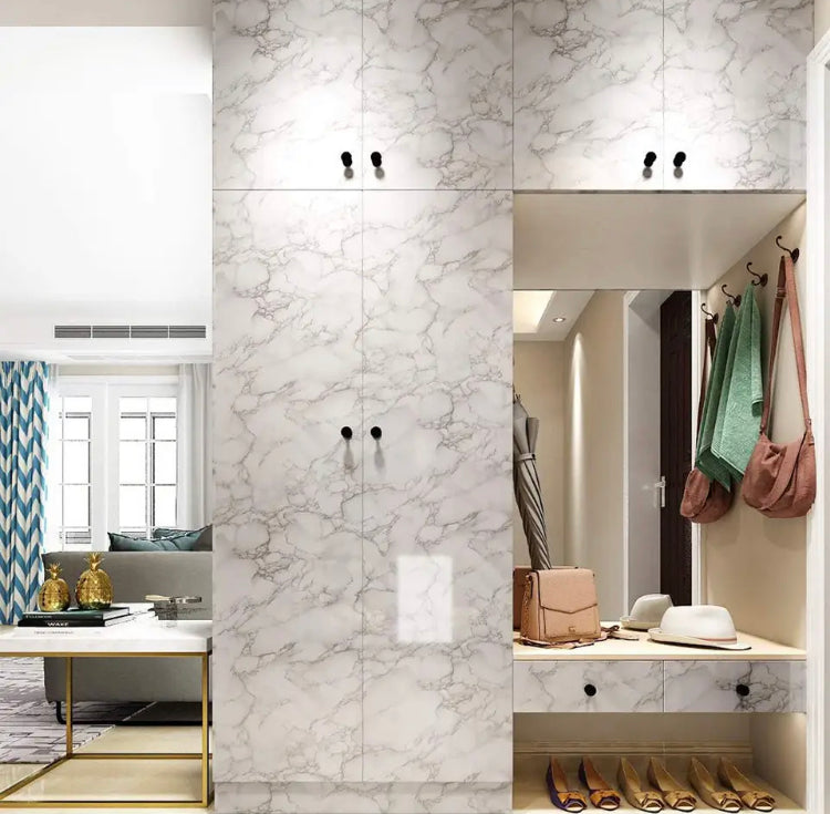 200*60cm Marble Printed Sheet for Kitchen Home Peel & Stick Walpaper Multipurpose