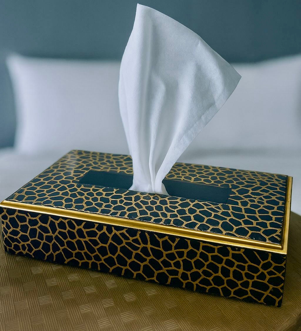 Wooden Texture Tissue Box