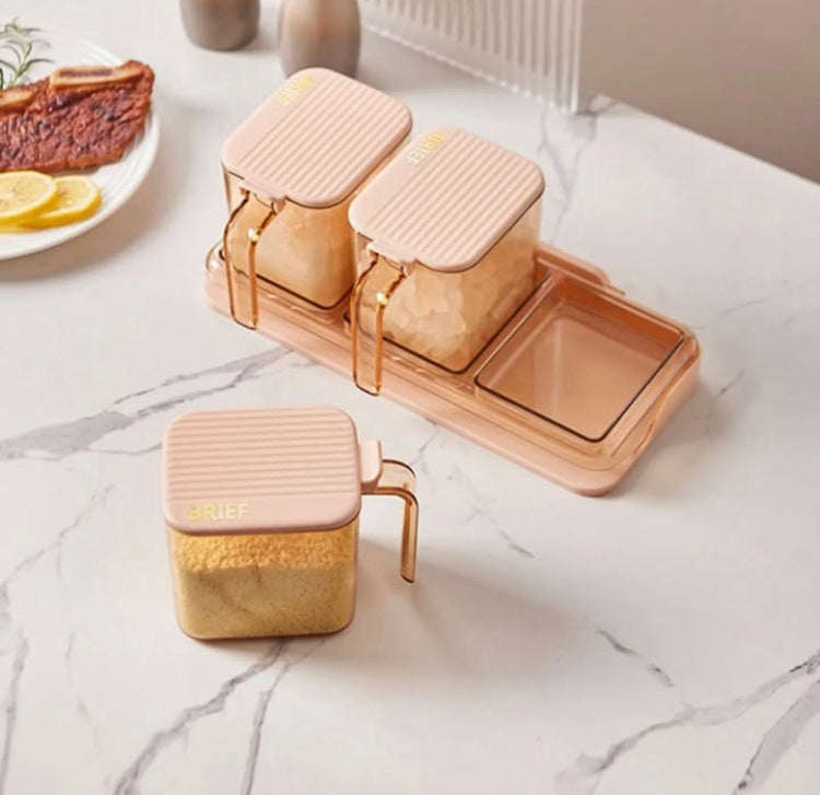 3 Pcs Wall Adhesive Masala Spices Boxes