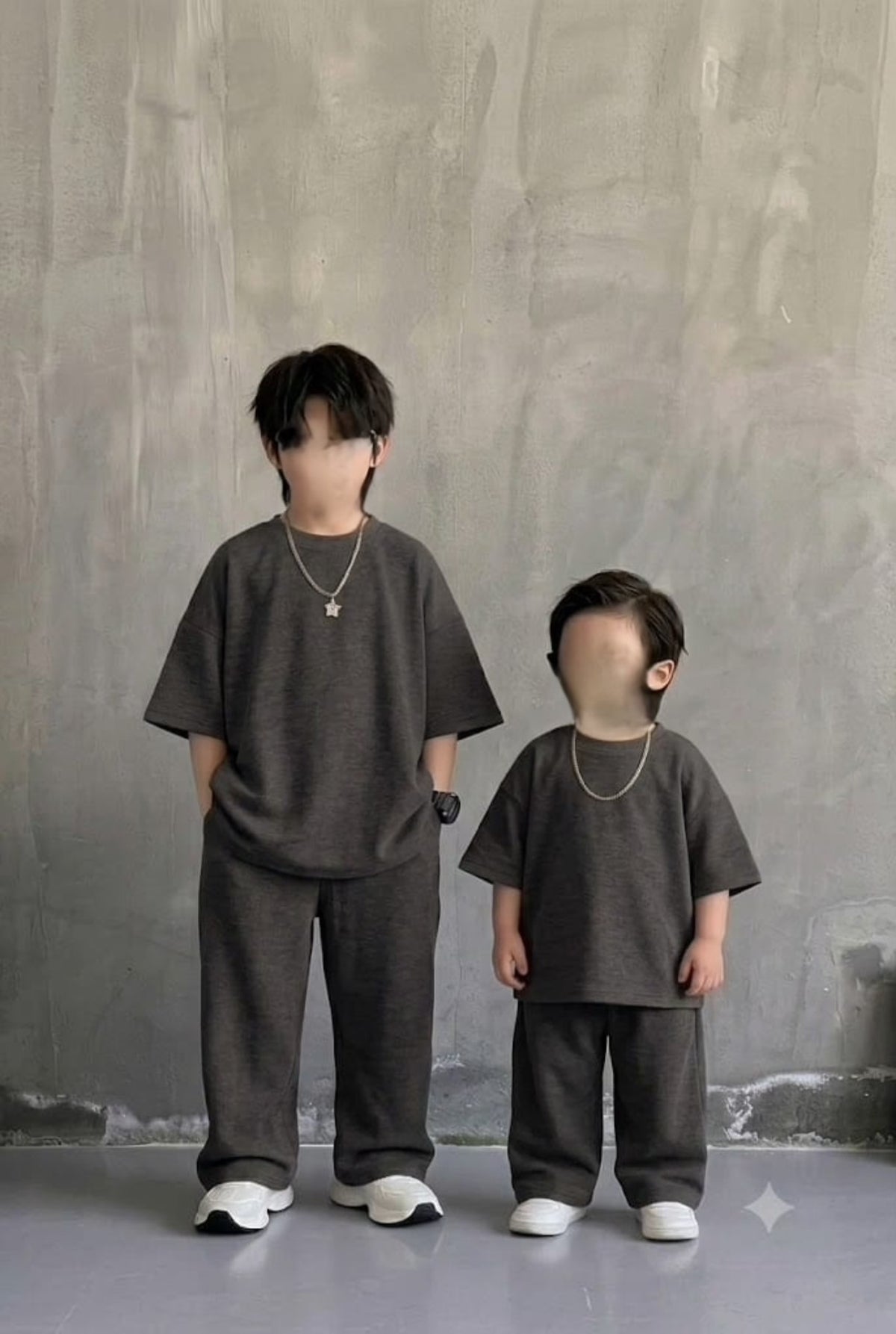 Kids Drop Shoulder Tshirt with Baggy Trouser