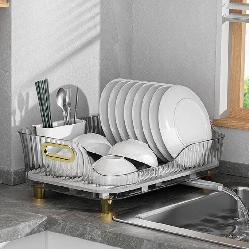 Acrylic Luxury Kitchen Dish Drain Rack