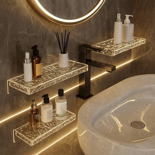 Wall-Mounted Multipurpose Acrylic Shelf Rack