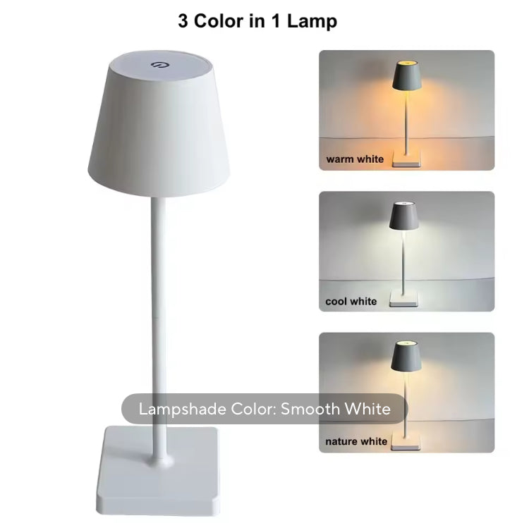 Retro Rechargeable Touch Led Table Lamp with 3 Colours Changing