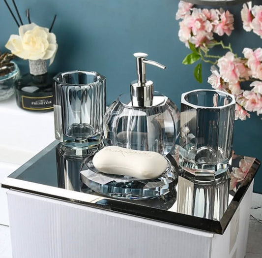 4 Pcs Acrylic Bath Set Premium Quality