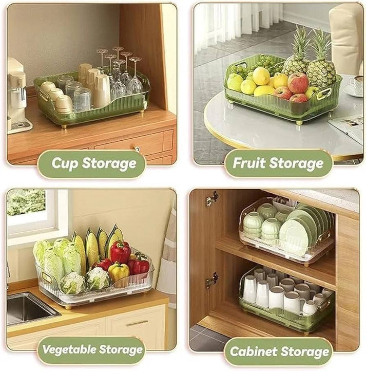 Luxury Acrylic Dish Draining Rack for Kitchen