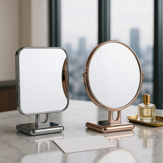 Double Sided Makeup mirror with Stand