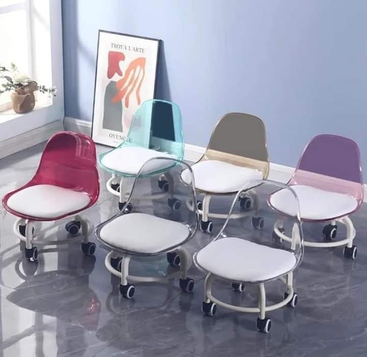 360 Rotating Acrylic Chair for Kids & Adults ( Hold Weight Upto 120kg)