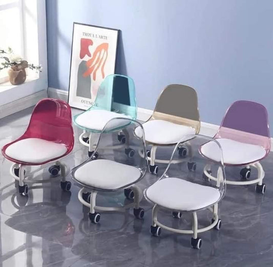360 Rotating Acrylic Chair for Kids & Adults ( Hold Weight Upto 120kg)
