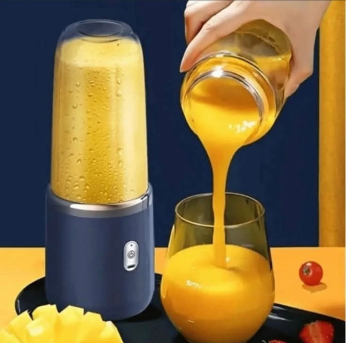 400ml 6 Blades Rechargeable Portable Juicer with 300ml Glass