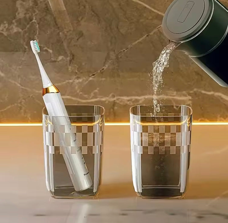 Crystal Dustproof Toothbrush & Toothpaste Holder