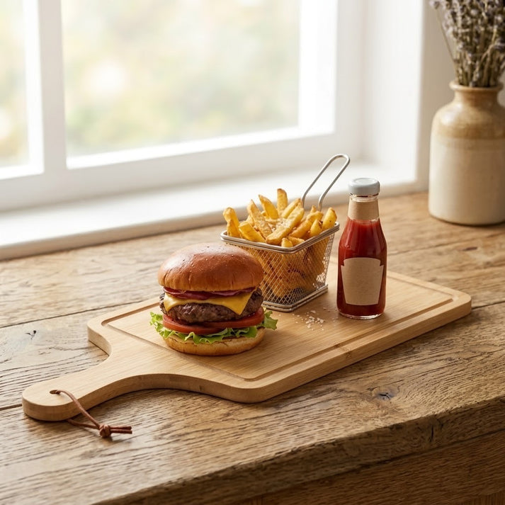Rectangle Bamboo Wooden Serving Tray