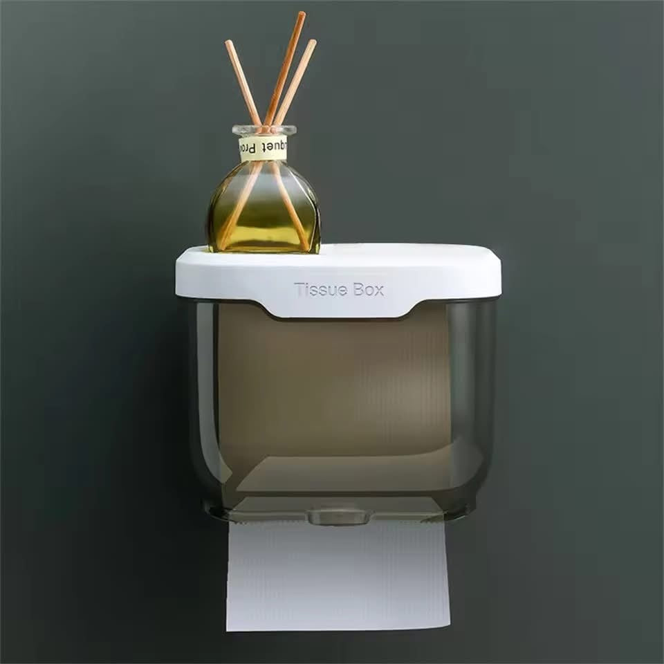 Wall Mounted Bathroom Tissue Box Holder