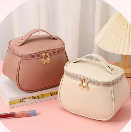 Large Capacity PU Leather Makeup Bag